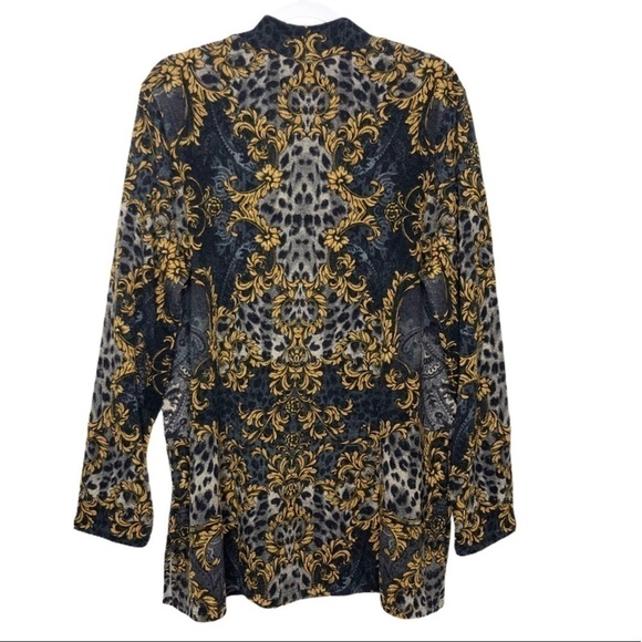 𝅺Susan Graver Damask Printed Sweater Tunic New NWOT - Picture 2 of 11